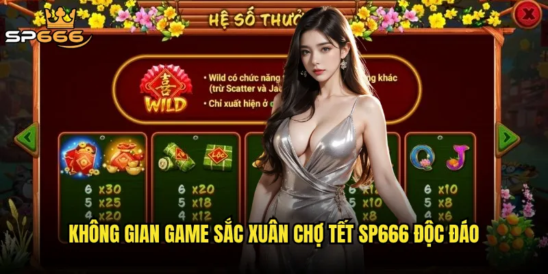 Không gian game Sắc xuân chợ Tết Sp666 độc đáo